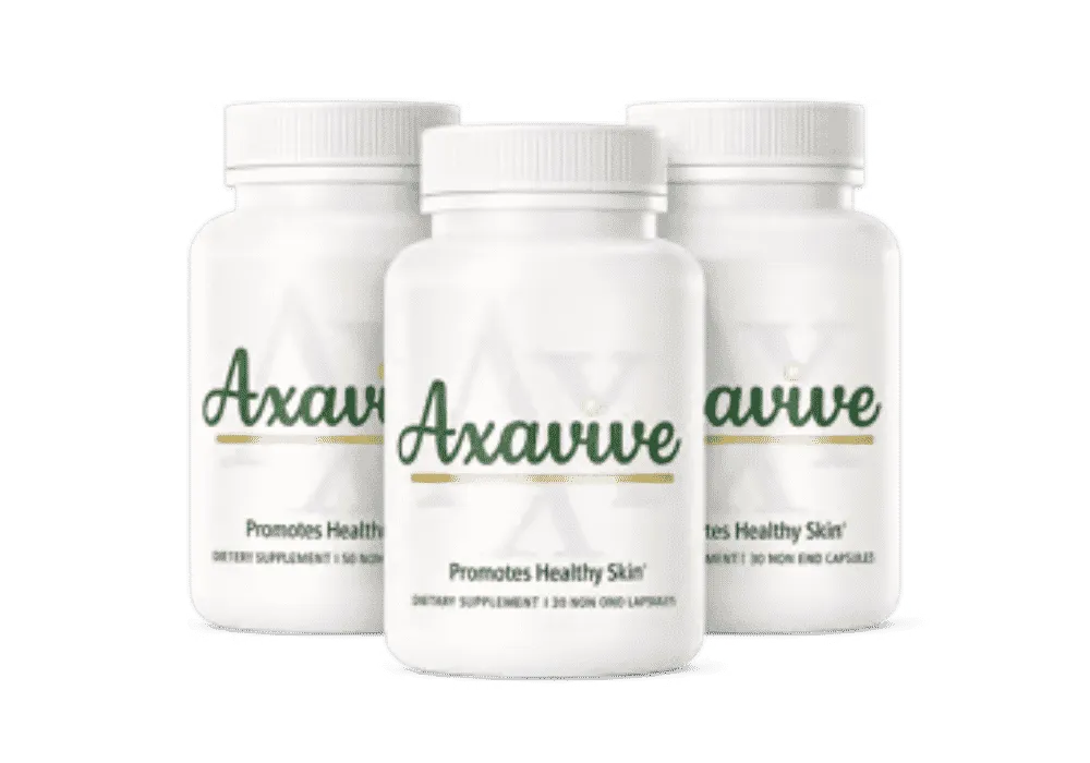 Axavive healthy skin supplement 3-bottle pack – 90 non-GMO capsules for 90-day skin health radiance and hydration support